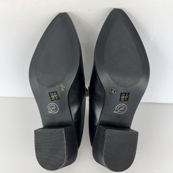 Sz 7.5 NWT Chinese Laundry Marnie Black Slip-On Pointed Toe Mules Shoes Women - Picture 10 of 14